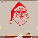 Gadgets wrap Cool Santa Claus Skull Wall Decal for Home Or Office Wall Decoration Vinyl