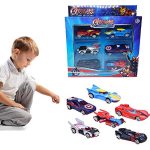 PLUSPOINT Metal A Exclusive Collection of Toy Vehicles Cars Set Alloy Push N Go Vehicles, Mini Racing Cars for Toddlers, Girls and Boys Kids Play Set, Die-Cast Car Set (Avenger 6pc)