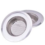 Zollyss 2 Pcs Kitchen Sink Strainer Heavy Duty Stainless Steel Strainer Kitchen Drain Basin Basket Filter Stopper Drainer Sink Jali