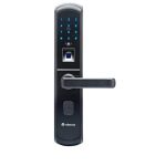 Valencia- Filip Smart Door Lock with Fingerprint, RFID, PIN Access & Manual Key Access, Black(Free Installation), Glass Finish