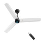 atomberg Renesa 1200mm BLDC Motor 5 Star Rated Sleek Ceiling Fans with Remote | Upto 65% Energy Saving | 2+1 Year Warranty (White and Black) | Winner of National Energy Conservation Awards (2022)