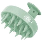 Ross Round Hair Scalp Massager Shampoo Hair Brush, Super Soft Bristles, Exfoliating, Anti-Dandruff (Light Green)