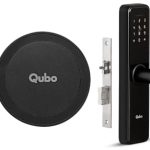 Qubo Smart Door Lock Essential (Black) & WiFi Gateway Combo