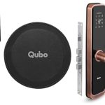 Qubo Smart Door Lock Elite (Copper) & WiFi Gateway Combo