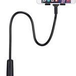 Gadgets Appliances Cell Phone Holder, Universal Mobile Phone Stand, Lazy Bracket, Flexible Long Arms Clip Mount Compatible for iPhone, LG, etc.in Office Bedroom Desktop.(Black)