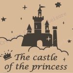 Gadgets Wrap Castle Wall Decals Art Mural for Baby Girl Nursery or Girls Room Princess Decoration