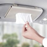 Yobbo Car Tissue Holder, Sun Visor Napkin Holder, Car Visor Tissue Holder, Tissue Holder for Car (Beige)