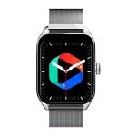 Zebronics ETERNAL Bluetooth Calling Smart watch with 1.85″ Large display, Voice assistant, 100+ Sports, IP67 Waterproof, 11 built-in & customizable wallpaper, 8 Menu UI, Crown and Calculator (Metallic Silver)