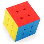 FunBlast Stickerless Multi Coloured 3 by 3 Magic Speed Cube | 3x3x3 High Speed Sticker Less Magic Cube Puzzle Toy for Kids,Adults