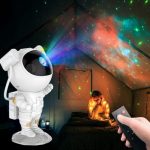 NYRWANA DELIVERING SMILES IN INIDA Astronaut Galaxy Projector, Galaxy Light Projector for Bedroom, Star Projector Night Light, Adjustable Head Angle & 360°Rotation, Diwali Lights for Decoration Home