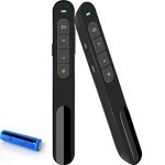 VIBOTON Laser Pointer, Wireless Presenter for Presentation, Slide Changer, USB Power Point Remote Control Pen,PPT Controller with Clip