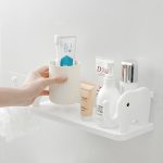 TAZLYN Elephant self adhesive bathroom shelf organizer (PACK 1)organizers bathroom rack without drilling washroom shelf for bathroom adhesive wall shelf shower shelves for bathroom accessories holder