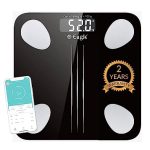 Eagle EEP-1001A Weight Machine for Body Weight with 180 kg Capacity,100 gm Accuracy, Smart Bluetooth Connect Digital Weighing Scale for Body Weight with BMI, Fat Analyzer & 4 BIS Sensor (Jet Black, Pack of 1)