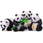 SATYAM KRAFT 1 Set Panda Miniature Set for Unique Gift,Home,Living Room,Office,Restaurant Decor,Showpiece,Perfect Diwali Decoration Items(Multicolor)(Poly Resin)(Pack of 1 Set)(4 x 2 cm)