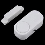 MAPPERZ Wireless Door Window Security Burglar 105 Decibel Door Bell with Magnetic Sensor for Home Office (White)