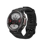 Amazfit T-Rex 2 Premium Multisport GPS Sports Watch, Real-time Navigation, Strength Exercise, 150+ Sports Modes&10 ATM Waterproof, Heart Rate, SpO2 Monitoring and 24-day Long Battery Life(Ember Black)