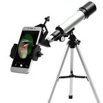 Cezo Telescope 90X Zoom HD Focus Astronomical Telescope Refractor with Mobile Stand and Portable Tripod Stand High Power Telescope Gift for Kids, to Explore Moon, Planets, Stargazing