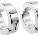 Gadget Deals Metal Stainless Steel Clip-on Earrings for Boys, Silver