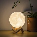 3D Moon Lamp 7 Colour 15 cm Changeable Sensor Moon Night Lamp for Bedroom, Touch Lamp, Moonlight Lamp with Stand & USB for Bedside, Valentine Gifts, Festival Gifts, Corporate Gifts, Wedding Gifts…