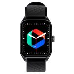 Zebronics ETERNAL Bluetooth Calling Smart watch with 1.85″ Large display, Voice assistant, 100+ Sports, IP67 Waterproof, 11 built-in & customizable wallpaper, 8 Menu UI, Crown and Calculator (Black)