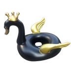 YUPPIN Baby Swimming Tube Kids Inflatable Swimming Pool Fun Swimming Rings (Black Swan)