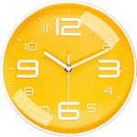 Rylan Wall Clock 12″ Silent Quartz Decorative Latest Wall Clock Non-Ticking Classic Clock Battery Operated Round Easy to Read for Room/Home/Kitchen/Bedroom/Office/School*=