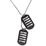 Gadget Deals Military Locket Dog Tag Pendant with Chain