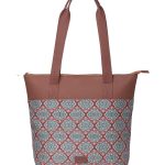 ZOUK Printed Women’s Jute Handcrafted Vegan Leather Everyday Tote