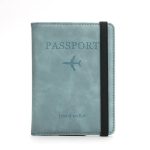 Gadget Ninja Premium Passport Holder Wallet for Travel with RFID Protection (Sky Blue)