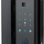 Denler DFS04 Glass Smart Door Lock, Digital Door Lock with 3D Face Recognition, Inbuilt Wi-Fi, Fingerprint Lock, RF Remote Control, RFID Card, PIN, 10 to 12mm Doors 3 Years Onsite Warranty (Black)