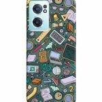 Dugvio Printed Colorful Hard Back Case Cover & Compatible for OnePlus Nord CE 2 5G | Student Study Gadgets Pattern (Multicolor) – D24