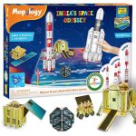 Imagimake Mapology – ISRO India’s Space Odyssey | Includes Mission Chandrayaan | Rocket & Satellite Model Making Sets | Astronaut & Space Toys | Educational Toy Puzzle – 7+ Years | 3D Puzzle Building Set