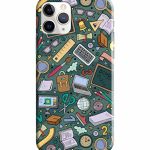 Dugvio Printed Colorful Hard Back Case Cover & Compatible for Apple iPhone 11 | Student Study Gadgets Pattern (Multicolor) – D24