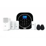 D3D Wireless Smart Home Security System | Motion Detection Sensor | Door Security Sensor | WiFi and GSM Dual Protection Intruder Alarm System |Model ZX-G12 (Black)