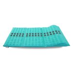 Core Asana Acupressure Mat Massager for Foot, Back, Neck Pain Relief, Reduce Stress & Tension with Inbuilt Pillow (Cyan)