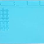 Mcare Universal Blue Silico Mat, a Work surface for repairing smartphones, electronics gadgets, SMD soldering, Multi work station, Silicon Mat [4mm Blue silicon mat]