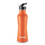 Freelance Fury Non Insulated Stainless Steel Flask, Water Beverage Travel Bottle, 750 ml, Orange