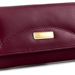 MR. RAAQ CREATION Women’s Brown Synthetic Leather Hand Clutch Mobile Hand Purse 4 Separate Multiple Card Slots (Red Wine Maroon)