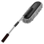 Epsilon Ultra Soft Microfiber Car Cleaning Duster with Exatndable Handle Car Brush for Exterior Dust Remover Car Window Cleaning Dusting Brushes Car Accessories Tools (Grey)