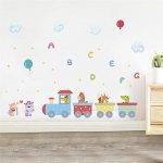Gadgets Wrap Animals Train Balloons Wall Sticker for Kids Room Wall Decal Adhesive De Parede Wall Sticker