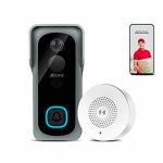 Ozone Smart Video Door Bell With Camera For Home | Instant Visitor Video Call On Phone | Wireless Video Doorbell Camera | Security Alarm With Motion Sensor | 1080p Camera | Works With Alexa & Google | Support 128GB Storage