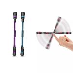 APCATIO Spinning Rotatable Finger Pen-Non-Slip Coated Spinning Pen Mod With Weighted For Gaming Student (Pack Of 2)|Black