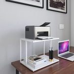 DECOWORLD || Printer Stand || Multipurpose Printer Table for Home, Office and Workstation (White)