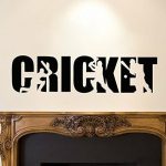 GADGETS WRAP Cricket Wall Stickers for Home Hall Living Boys Bed Room Door Kitchen Wall Stickers