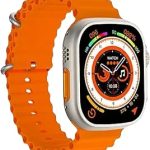 VS GADGETS Smart Watch T800 Series Bluetooth Calling,Touch Display | Health Tracking, Sports Tracking,Multiple Watch Faces, Find The Phone, Camera (Orange)