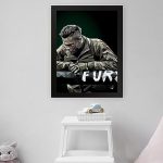 GADGETS WRAP Printed Photo Frame Matte Painting for Home Office Studio Living Room Decoration (11x17inch Black Framed) – Fury Soldier Lowpoly Art