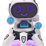 Goyal’s Bot Robot Octopus Style | Colorful Lights and Music | All Direction Movement | Dancing Robot Toys for Kids | (White)