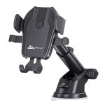 WeCool C1 Car Mobile Holder with One Click Technology,360° Rotational, Strong Suction Cup,Compatible with 4 to 6 Inch Devices, Wildshield and Dashboard Mobile Holder for Car, and Use, ABS