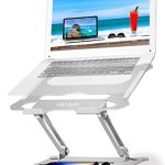 Gadget Wagon Multi Angle Laptop Riser Stand for Desk Adjustable Perfect View Ergonomic Cooler DJ |Office | Home