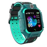 Wearfit Champ 2G Flash Kids GPS Tracker Waterproof Watch LBS Tracker for Boys Girls for 3-12 Year Old with SOS Alarm Call Voice Chat Touch Screen and Parental Control (Green)